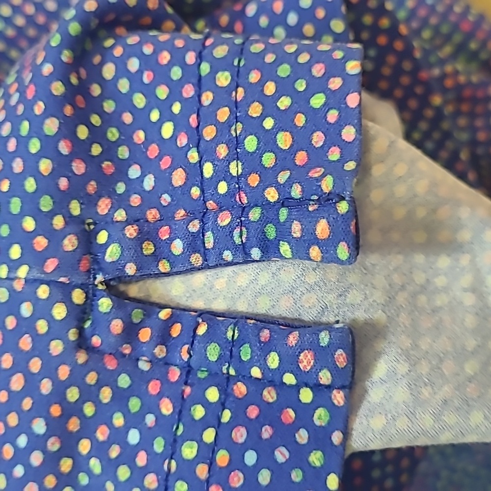 Bugatchi Purple and Blue Polo Shirt 100% Mercerized Cptton XXL - Picture 6 of 7